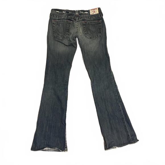 True Religion Women's Flare Jeans Low Rise Y2K Size 28 - Picture 1 of 5